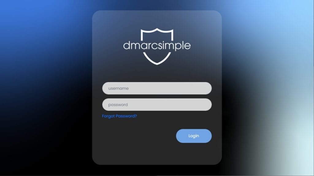 DMARC Simple Login Page